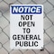 Signmission Not Open To General Public OSHA Notice Sign, Plastic, 7in W x 10in L, 2PK OS-2PACK-NS-P-710-V-15190 - alternate 3